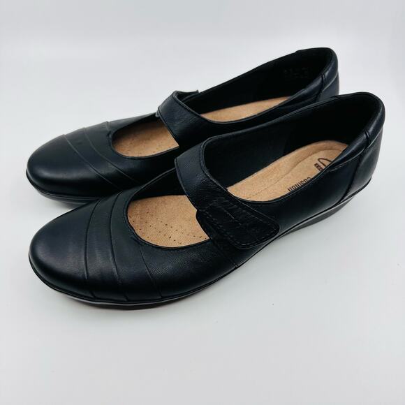 Clarks Collection WMNS Black MaryJane Kennon Style 15807 Slip On US Sz 10 Black - Picture 4 of 10